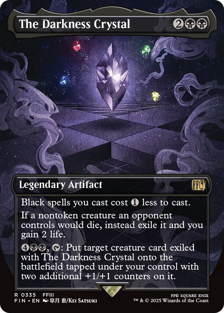 The Darkness Crystal (Borderless) [FINAL FANTASY] Magic: The Gathering