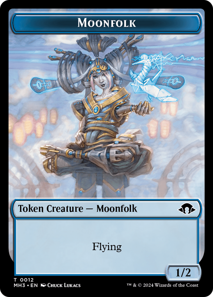 Phyrexian Germ // Moonfolk Double-Sided Token [Modern Horizons 3 Tokens] Magic: The Gathering