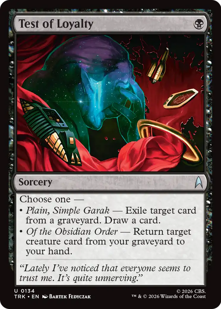 Test of Loyalty [Star Trek] Magic: The Gathering