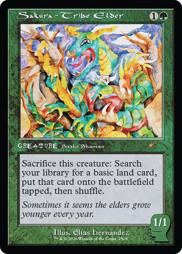 Sakura-Tribe Elder (2518) [Secret Lair Drop Series] Magic: The Gathering