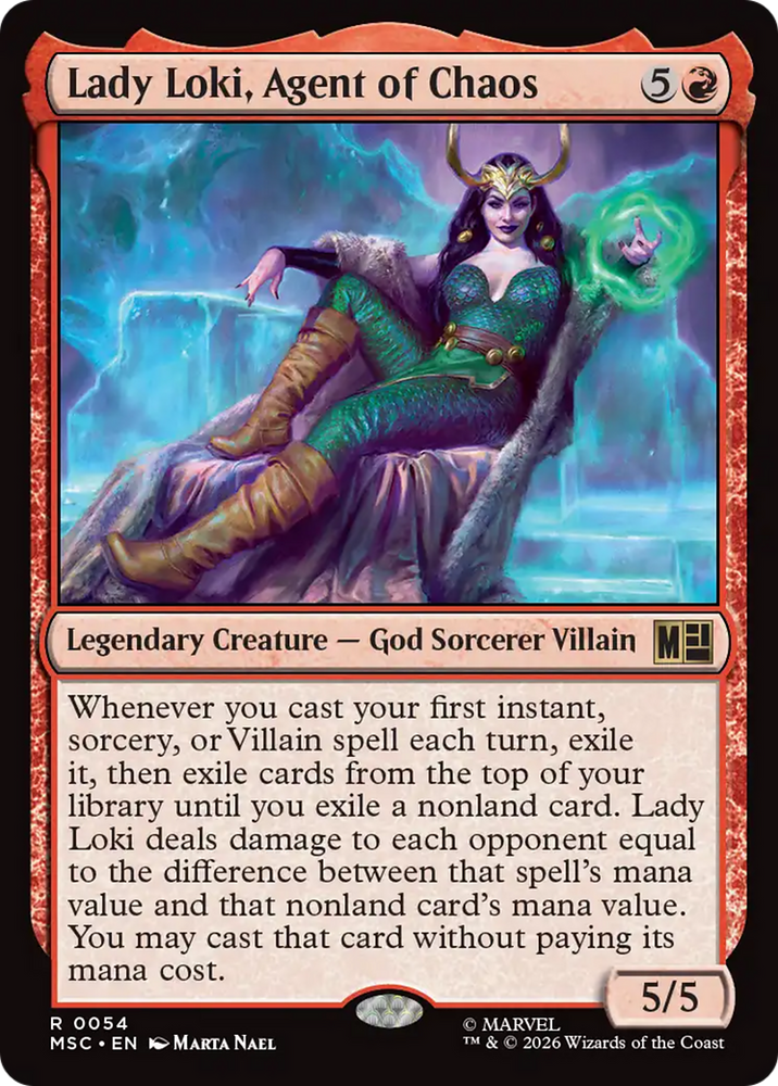 Lady Loki, Agent of Chaos [Marvel Super Heroes Commander] Magic: The Gathering