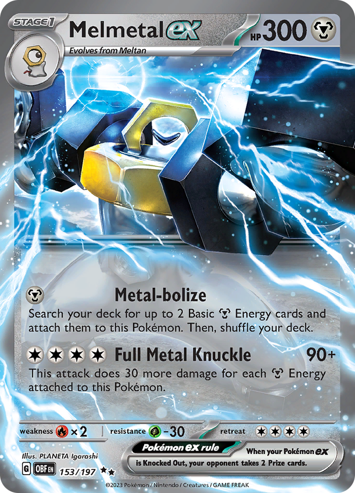 Melmetal ex (153/197) [Scarlet & Violet: Obsidian Flames] Pokémon