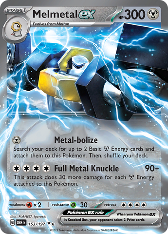 Melmetal ex (153/197) [Scarlet & Violet: Obsidian Flames] Pokémon