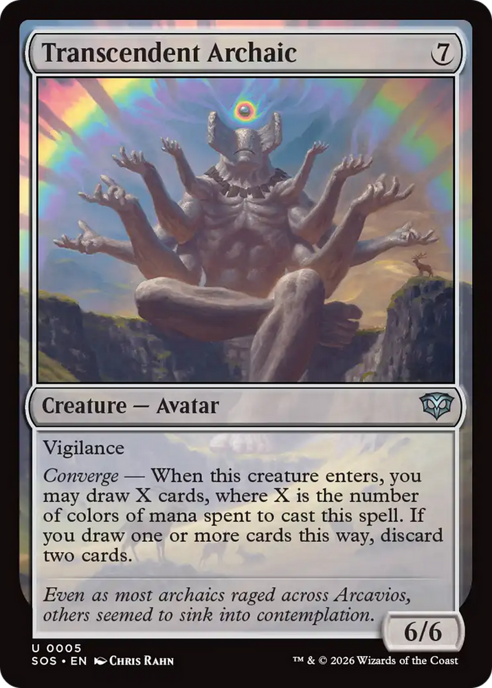 Transcendent Archaic [Secrets of Strixhaven] Magic: The Gathering