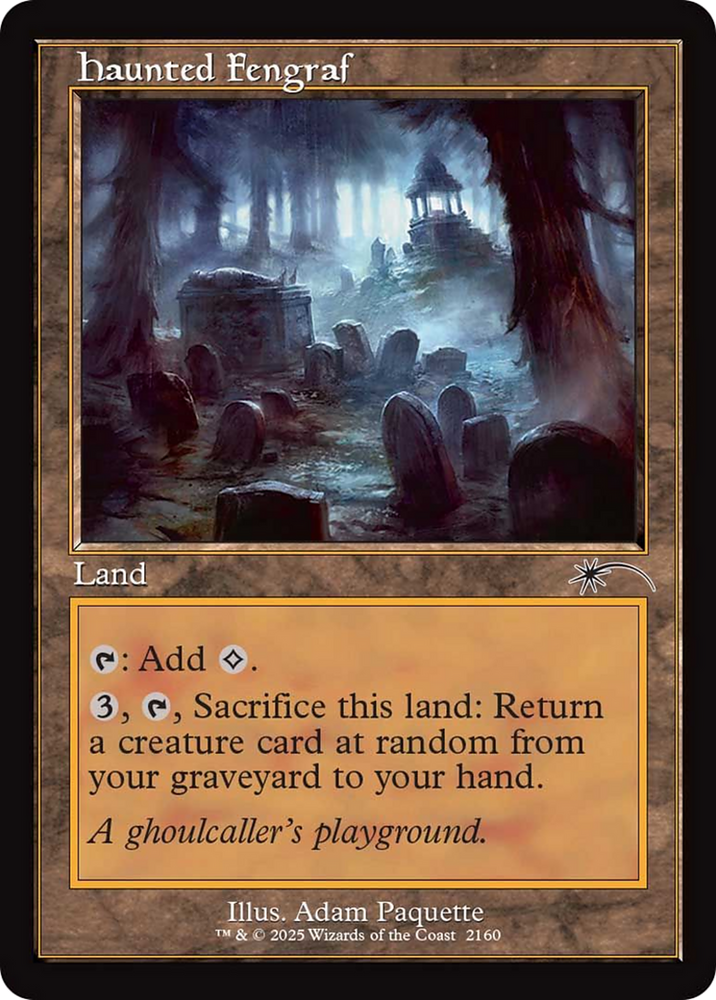 Haunted Fengraf (Retro Frame) [Secret Lair Drop Series] Magic: The Gathering