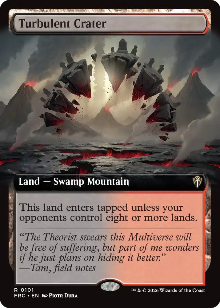Turbulent Crater (Extended Art) [Reality Fracture Commander] Magic: The Gathering