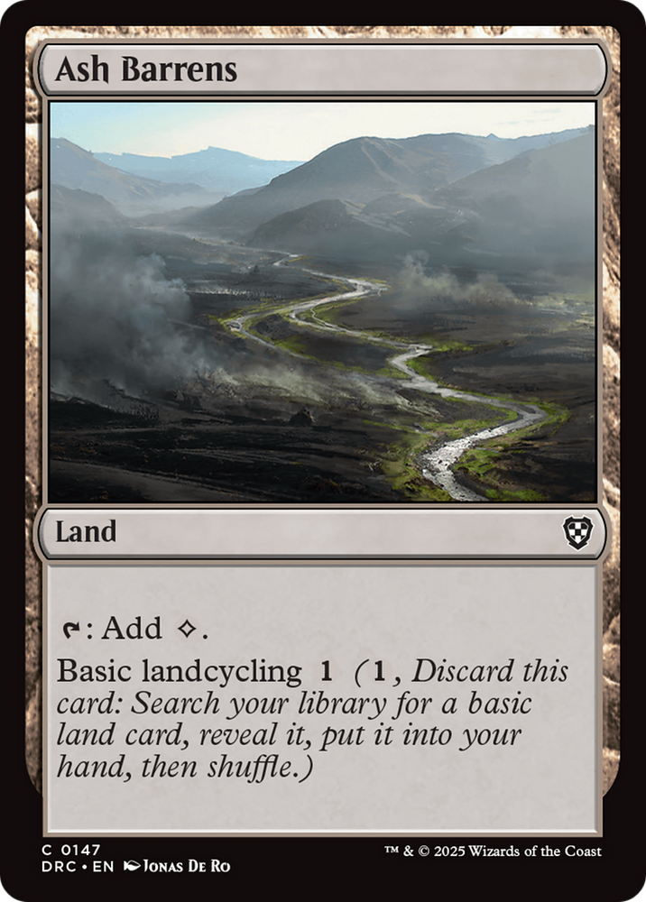 Ash Barrens [Aetherdrift Commander] Magic: The Gathering