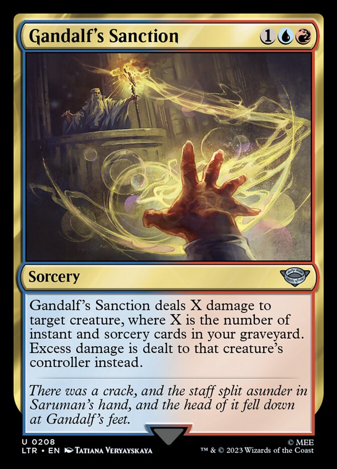 Gandalf's Sanction [The Lord of the Rings: Tales of Middle-Earth] Magic: The Gathering