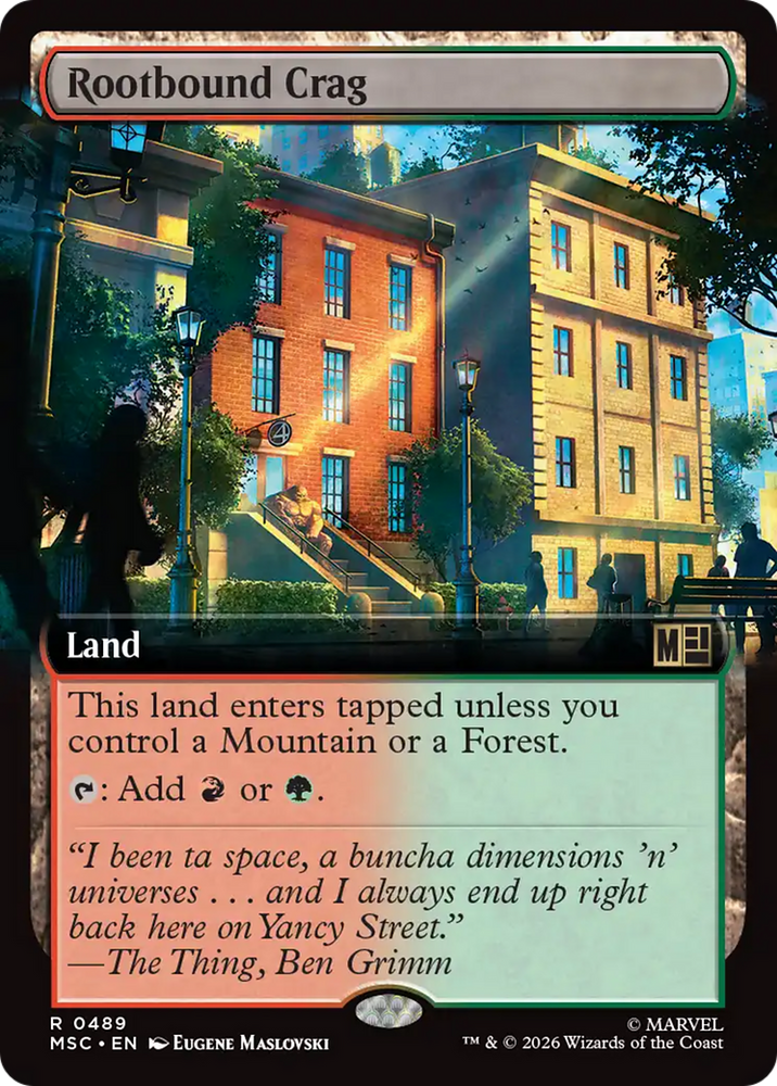 Rootbound Crag (Extended Art) [Marvel Super Heroes Commander] Magic: The Gathering