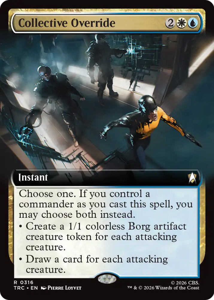 Collective Override (Extended Art) [Star Trek Commander] Magic: The Gathering