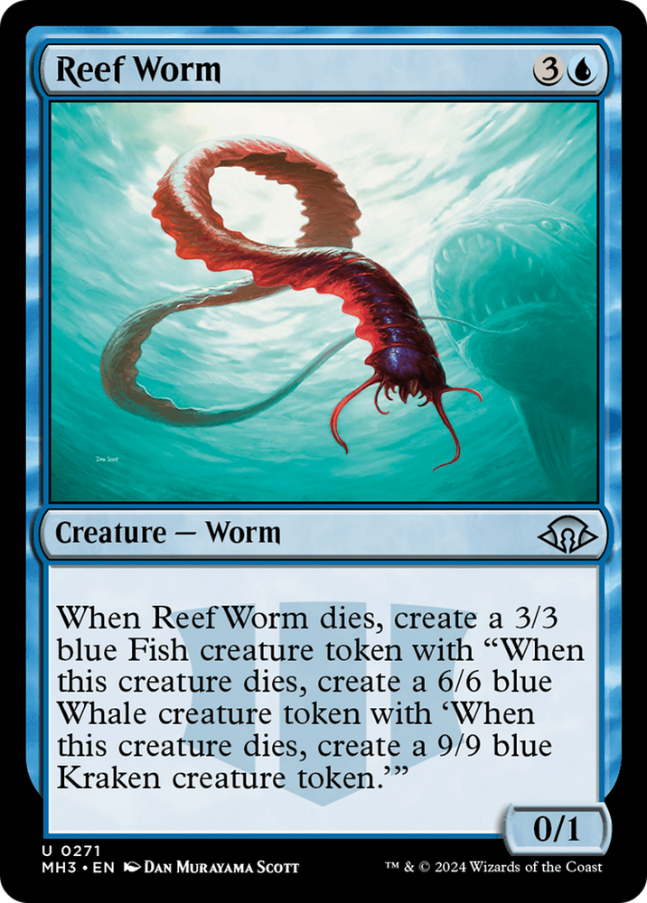 Reef Worm [Modern Horizons 3] Magic: The Gathering