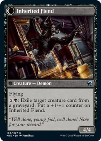 Heirloom Mirror // Inherited Fiend [Innistrad: Midnight Hunt] Magic: The Gathering