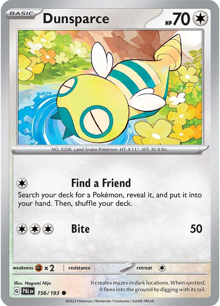 Dunsparce (156/193) [Scarlet & Violet: Paldea Evolved] Pokémon
