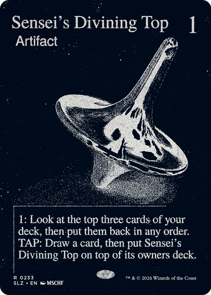 Sensei's Divining Top (0233) [Secret Lair x MSCHF: The Zeta Set] Magic: The Gathering