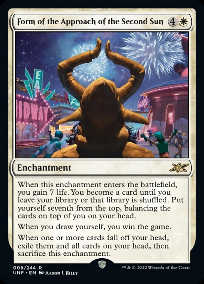 Form of the Approach of the Second Sun [Unfinity] Magic: The Gathering