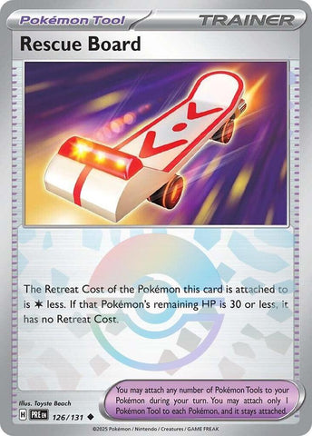 Rescue Board (126/131) (Poke Ball Pattern) [Scarlet & Violet: Prismatic Evolutions] Pokémon