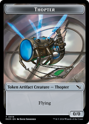 Detective // Thopter (0019) Double-Sided Token [Murders at Karlov Manor Tokens] Magic: The Gathering