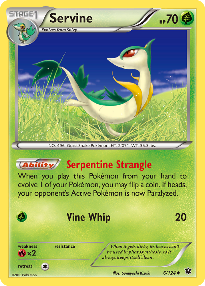 Servine (6/124) [XY: Fates Collide] Pokémon