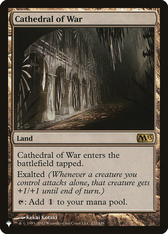 Cathedral of War [The List] Magic: The Gathering