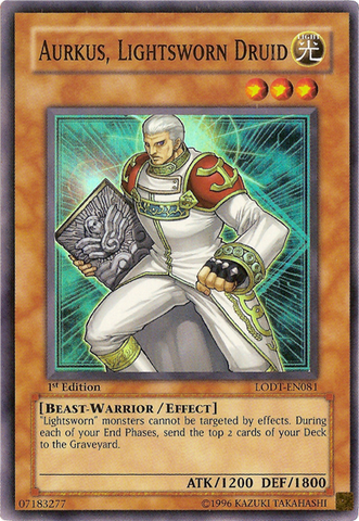 Aurkus, Lightsworn Druid [LODT-EN081] Super Rare Yu-Gi-Oh!