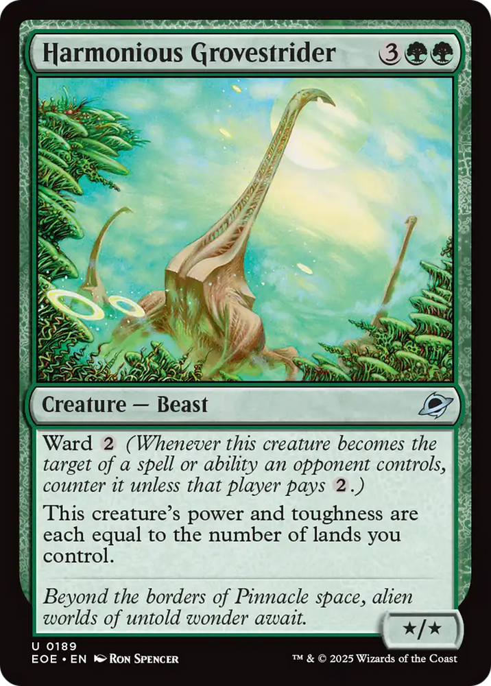 Harmonious Grovestrider [Edge of Eternities] Magic: The Gathering