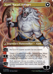 Ajani, Nacatl Pariah // Ajani, Nacatl Avenger (Borderless) (Textured Foil) [Modern Horizons 3] Magic: The Gathering