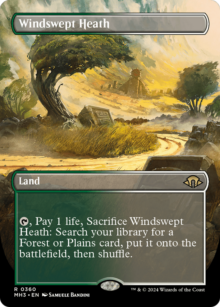 Windswept Heath (Borderless) [Modern Horizons 3] Magic: The Gathering