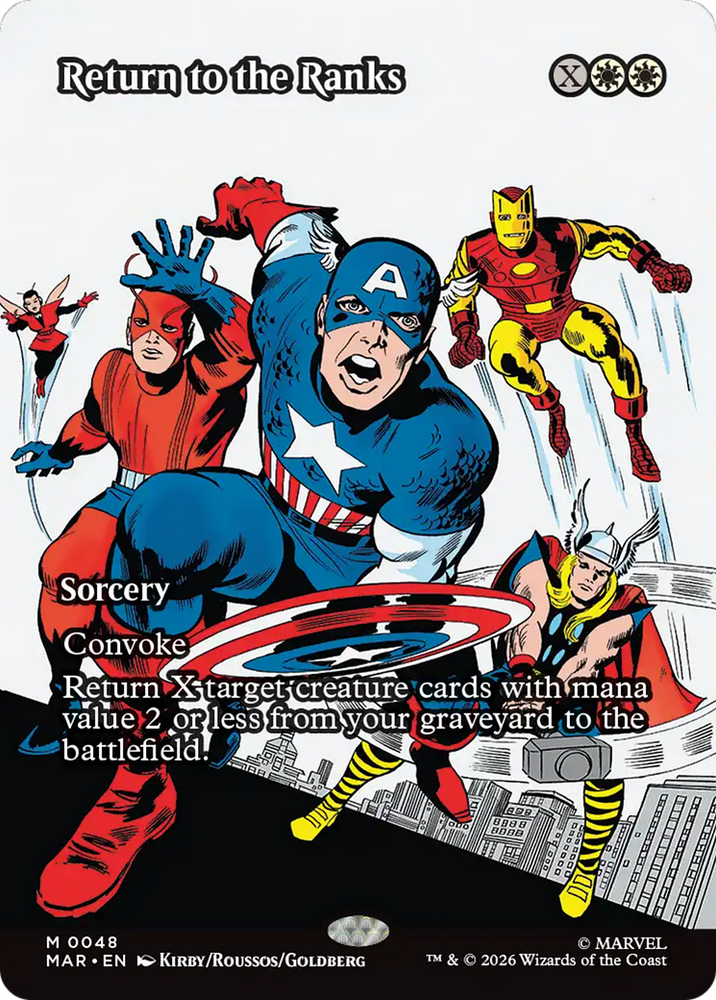 Return to the Ranks (Borderless) [Marvel Universe: Eternal-Legal] Magic: The Gathering
