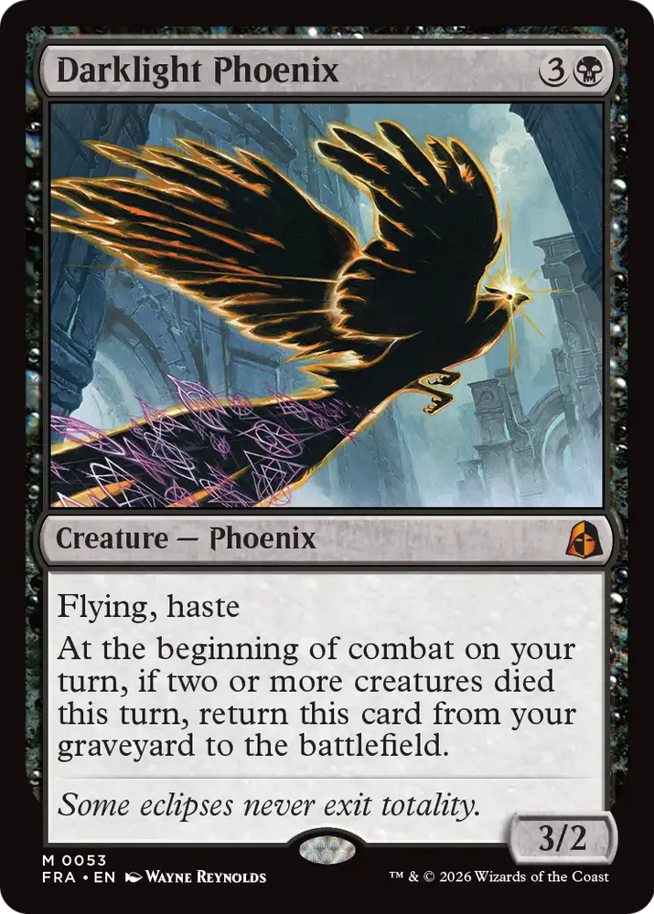 Darklight Phoenix [Reality Fracture] Magic: The Gathering
