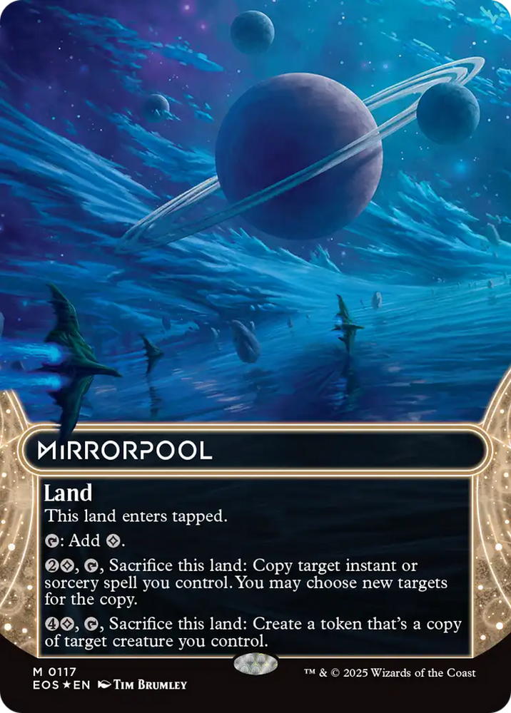 Mirrorpool (0117) (Borderless) (Galaxy Foil) [Edge of Eternities: Stellar Sights] Magic: The Gathering