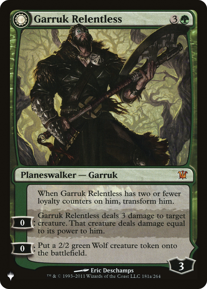 Garruk Relentless // Garruk, the Veil-Cursed [Secret Lair: From Cute to Brute] Magic: The Gathering