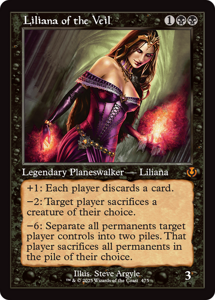 Liliana of the Veil (Retro Frame) [Innistrad Remastered] Magic: The Gathering