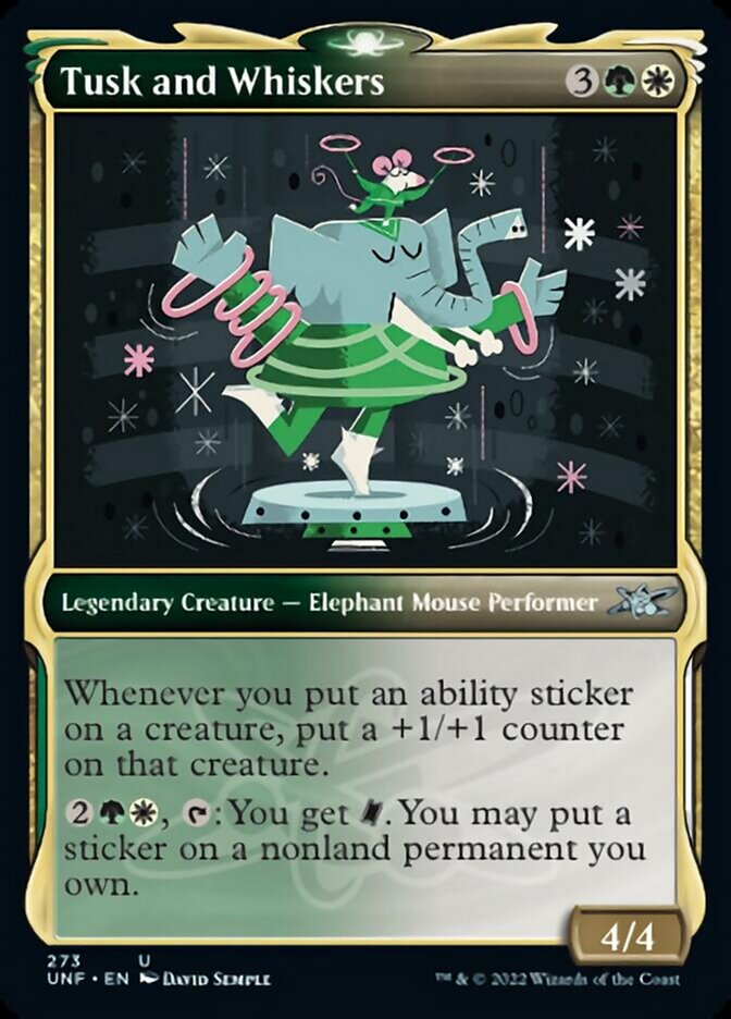 Tusk and Whiskers (Showcase) [Unfinity] Magic: The Gathering