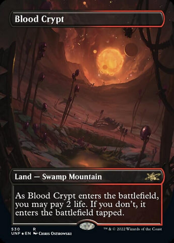 Blood Crypt (Borderless) (Galaxy Foil) [Unfinity] Magic: The Gathering