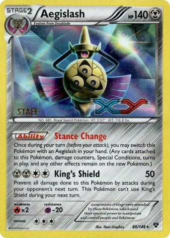Aegislash (86/146) (Staff Prerelease Promo) [XY: Black Star Promos] Pokémon