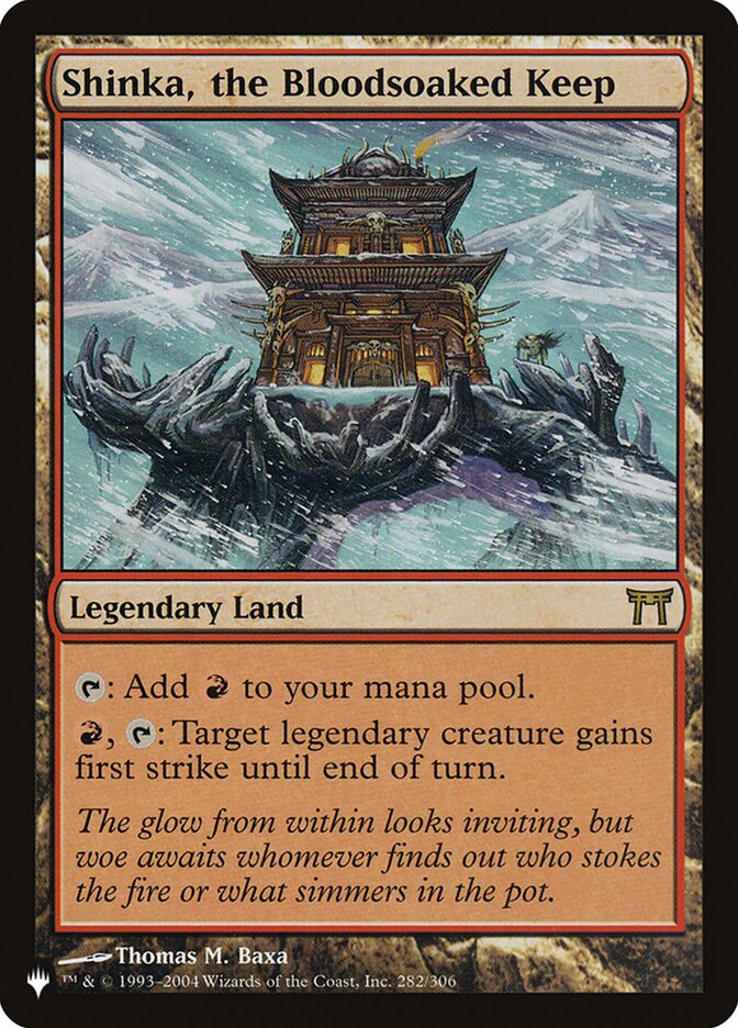 Shinka, the Bloodsoaked Keep [The List] Magic: The Gathering