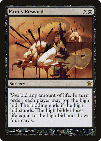 Pain's Reward [Saviors of Kamigawa] Magic: The Gathering