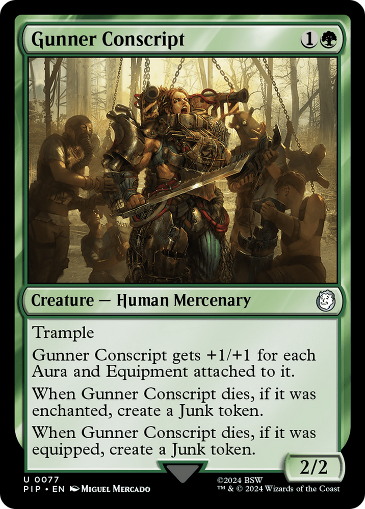 Gunner Conscript [Fallout] Magic: The Gathering