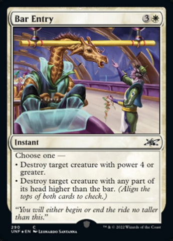 Bar Entry (Galaxy Foil) [Unfinity] Magic: The Gathering
