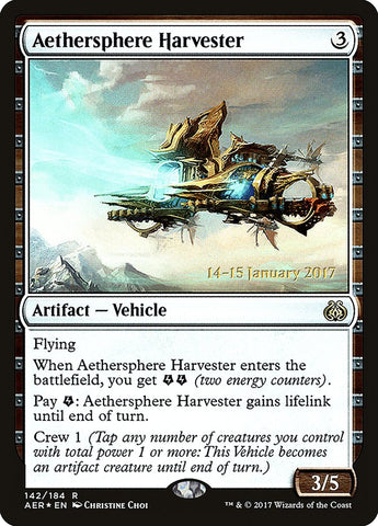 Aethersphere Harvester [Aether Revolt Prerelease Promos] Magic: The Gathering