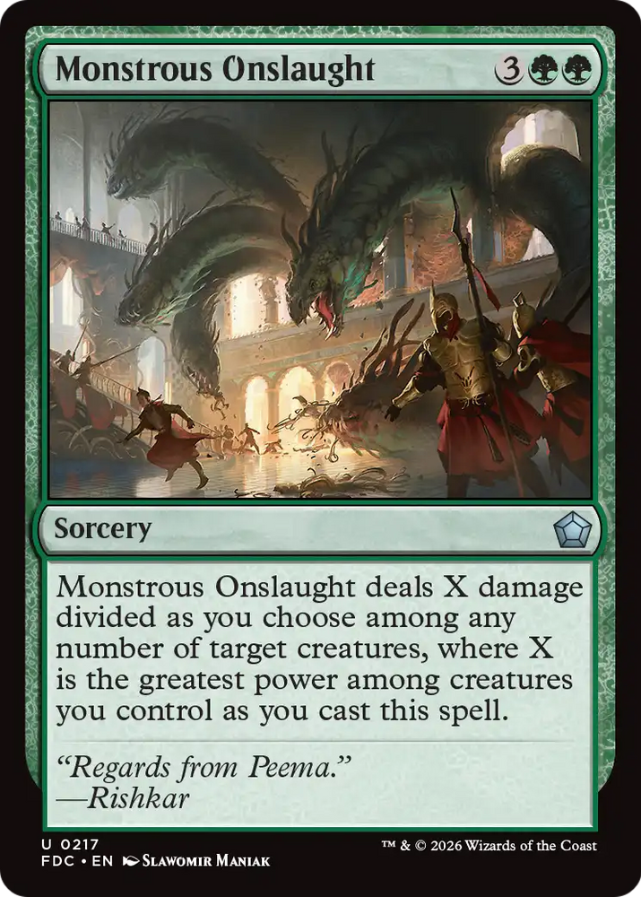 Monstrous Onslaught [Foundations Commander] Magic: The Gathering