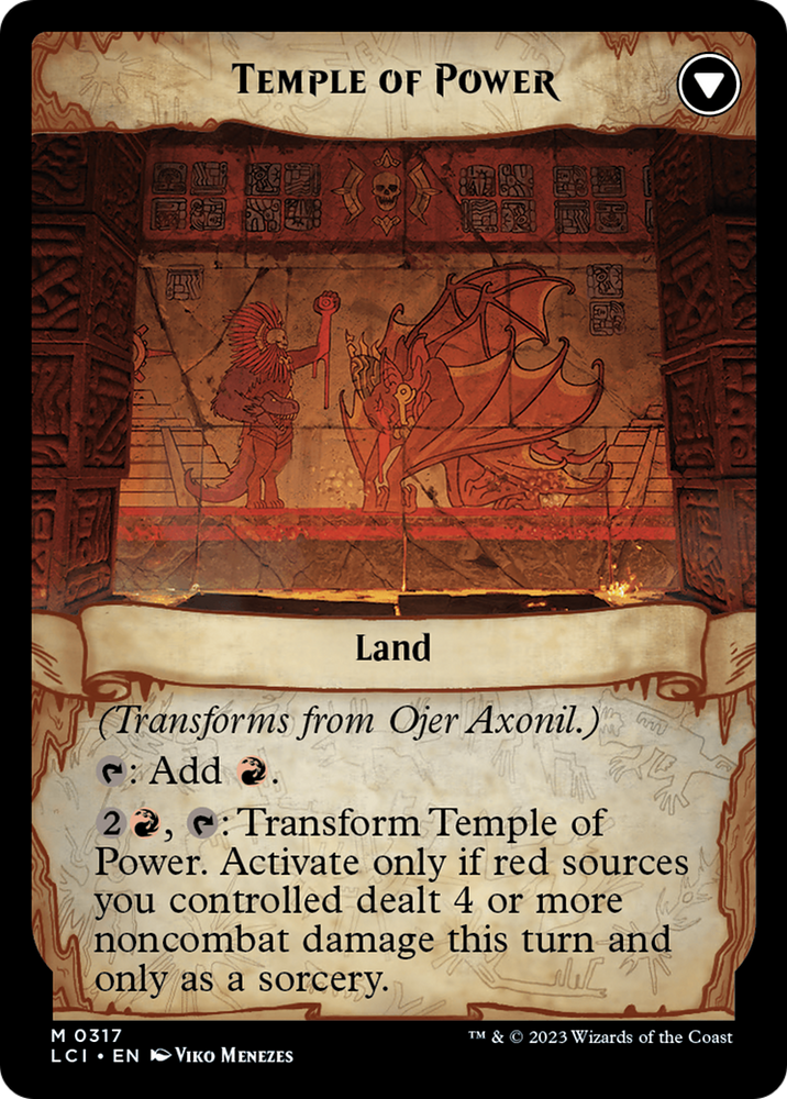 Ojer Axonil, Deepest Might // Temple of Power (Showcase) [The Lost Caverns of Ixalan] Magic: The Gathering