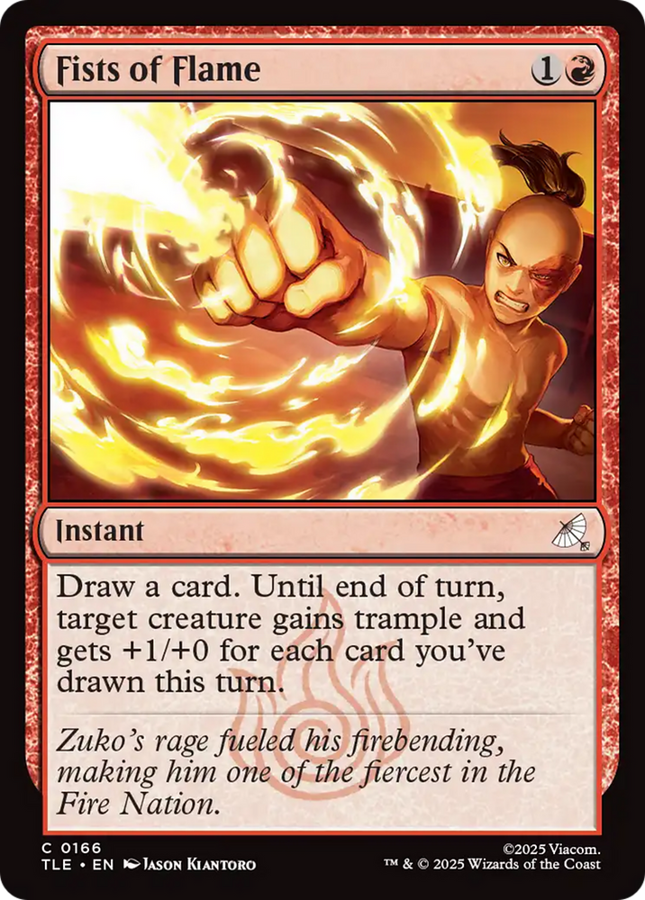 Fists of Flame [Avatar: The Last Airbender: Eternal-Legal] Magic: The Gathering