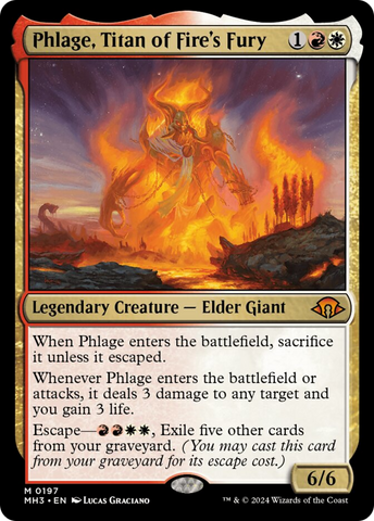 Phlage, Titan of Fire's Fury [Modern Horizons 3] Magic: The Gathering