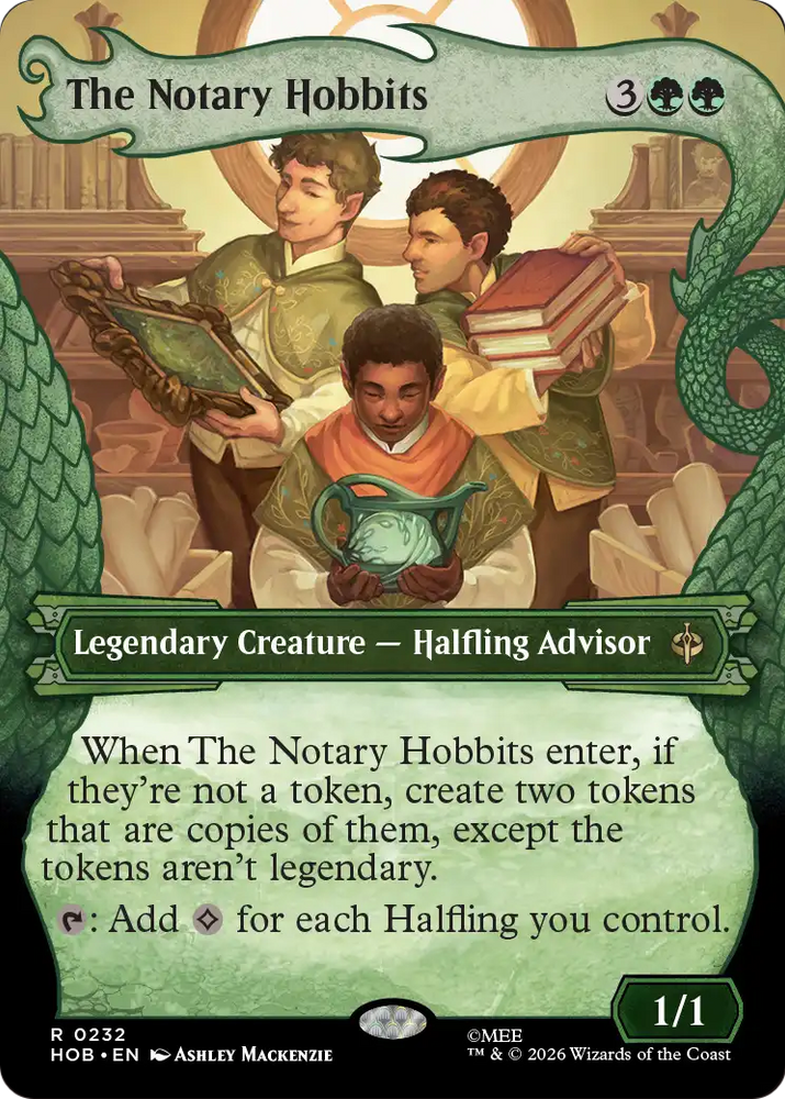 The Notary Hobbits (Showcase) [The Hobbit] Magic: The Gathering