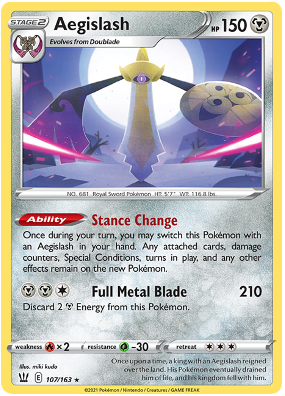 Aegislash (107/163) (107/163) [Sword & Shield: Battle Styles] Pokémon