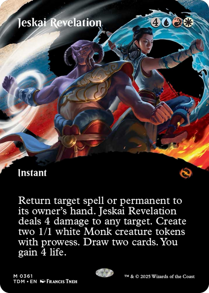 Jeskai Revelation (Borderless) [Tarkir: Dragonstorm] Magic: The Gathering