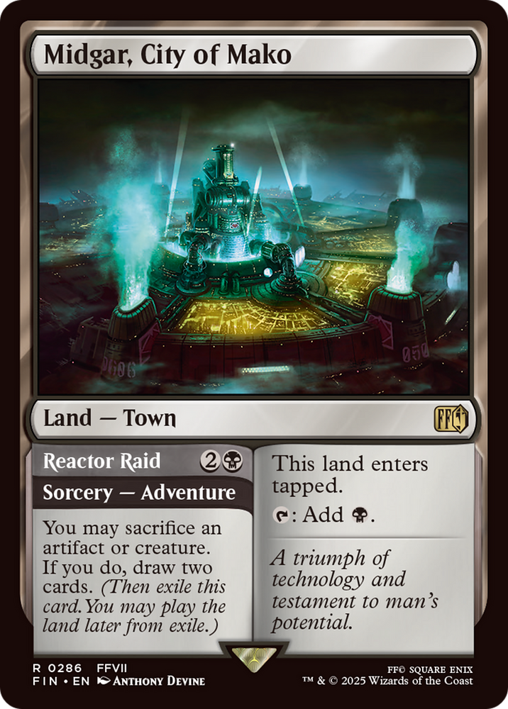 Midgar, City of Mako [FINAL FANTASY] Magic: The Gathering