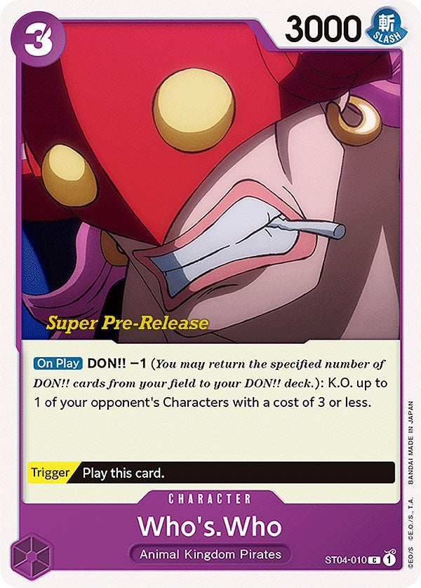 Who's.Who [Super Pre-Release Starter Deck: Animal Kingdom Pirates] Bandai
