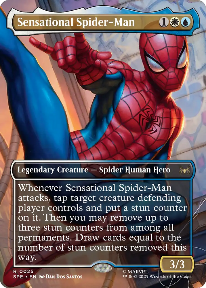 Sensational Spider-Man (Borderless) [Marvel's Spider-Man: Eternal-Legal] Magic: The Gathering